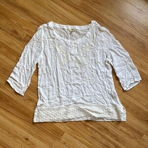 Made in India - Lace Detail Top - size M